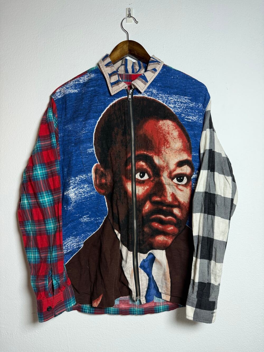 Supreme MLK Zip Up Flannel Shirt